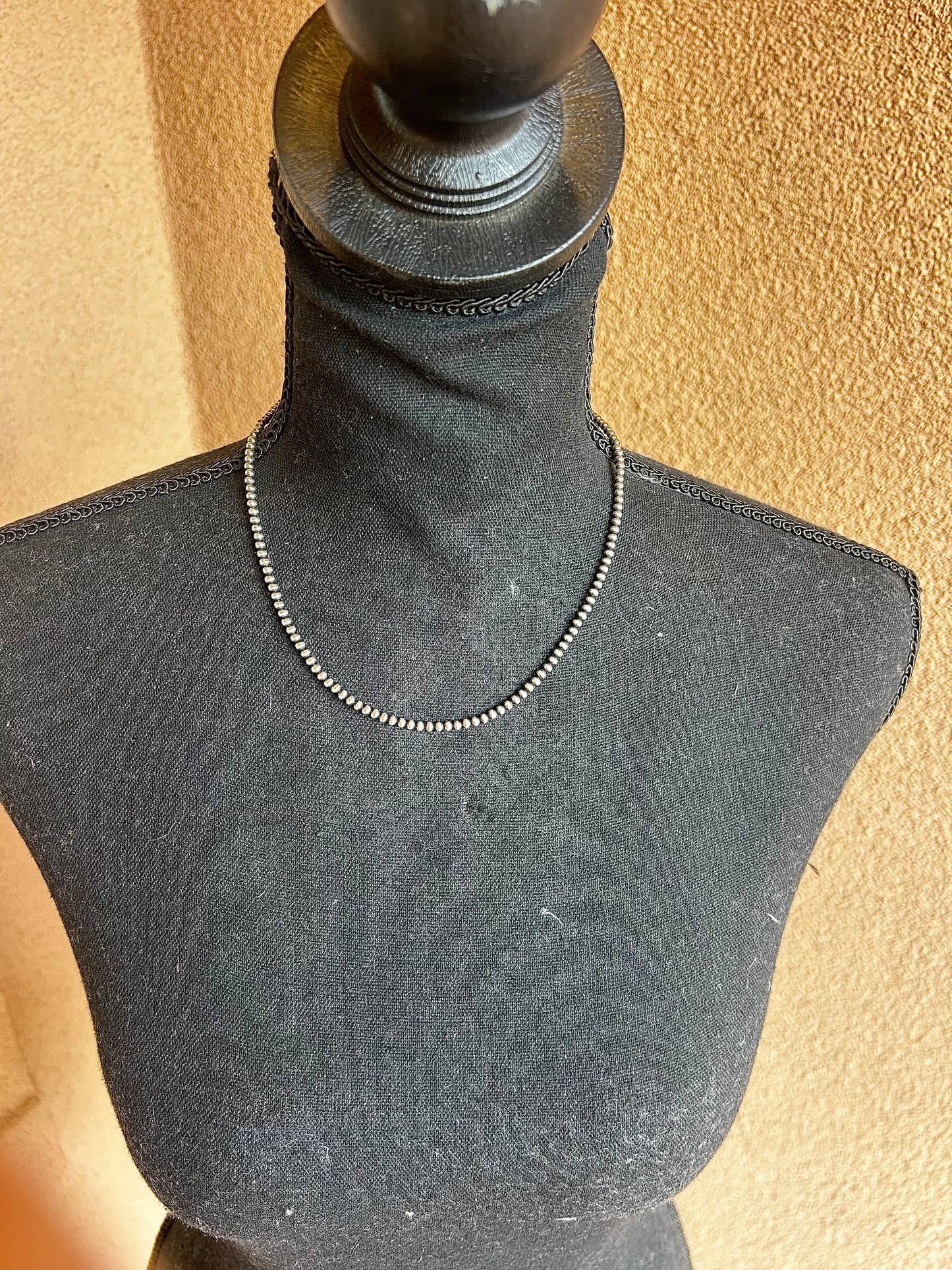 Your Mama's Pearl Necklace 3mm 18"