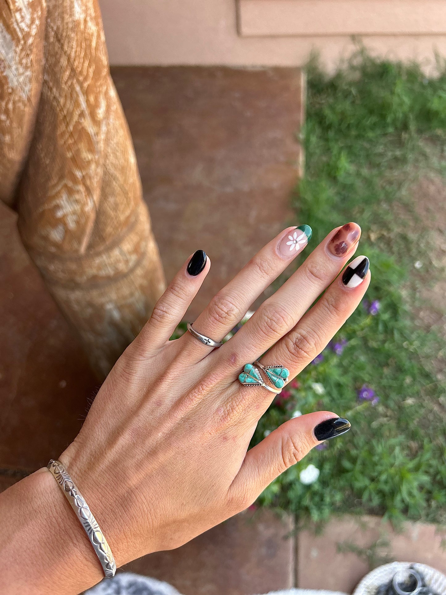 Double Heart Adjustable Ring