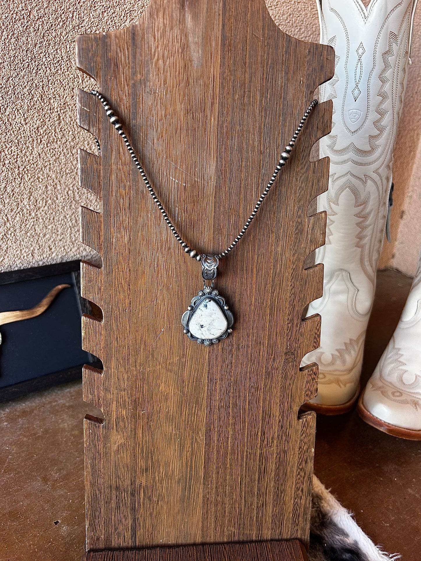 White Buffalo Pendant