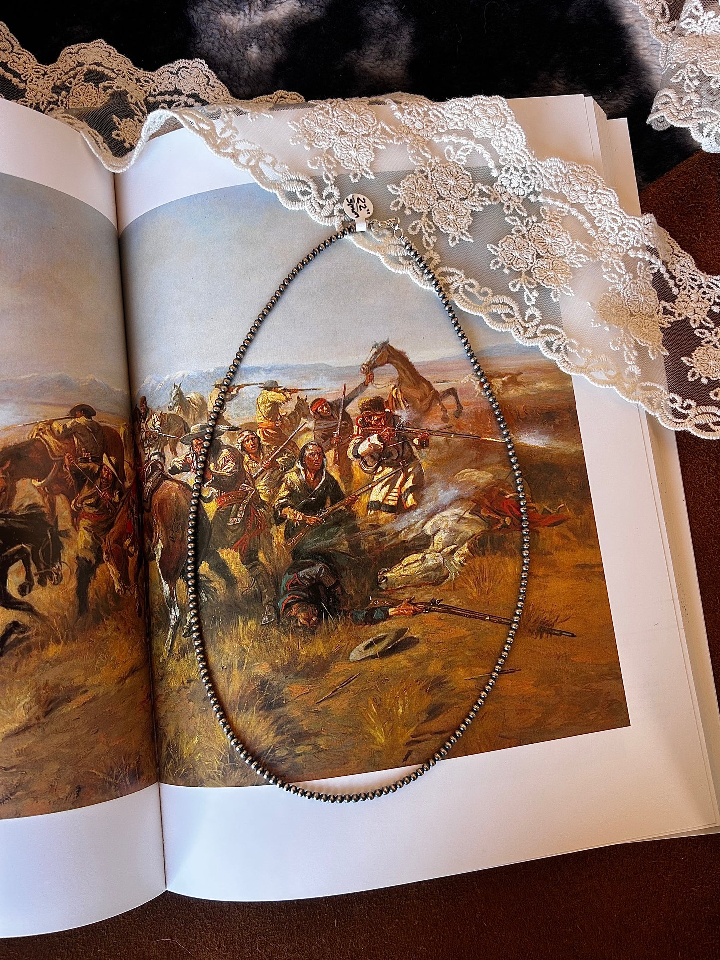 Your Mama's Pearl Necklace 3mm 22"