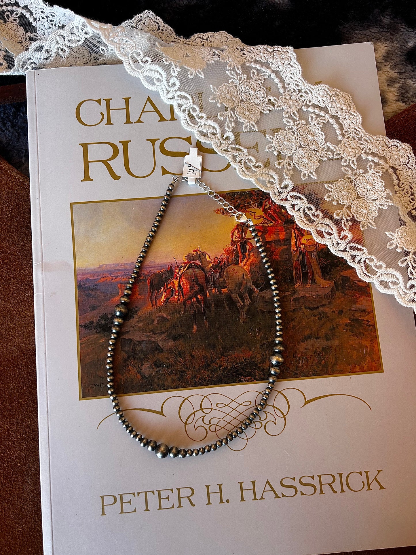 Your Mama's Pearl Necklace 3-6mm 14"