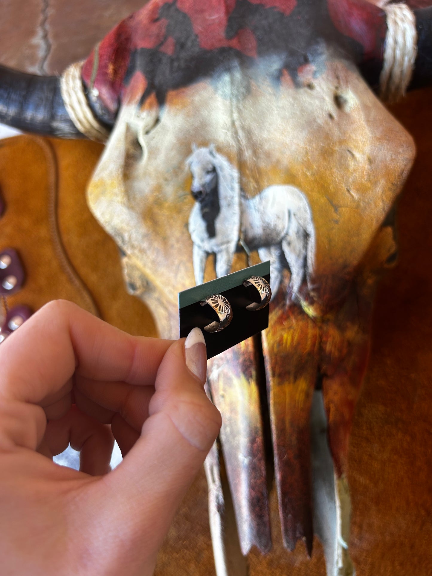 Sunshine Stamped Hoops