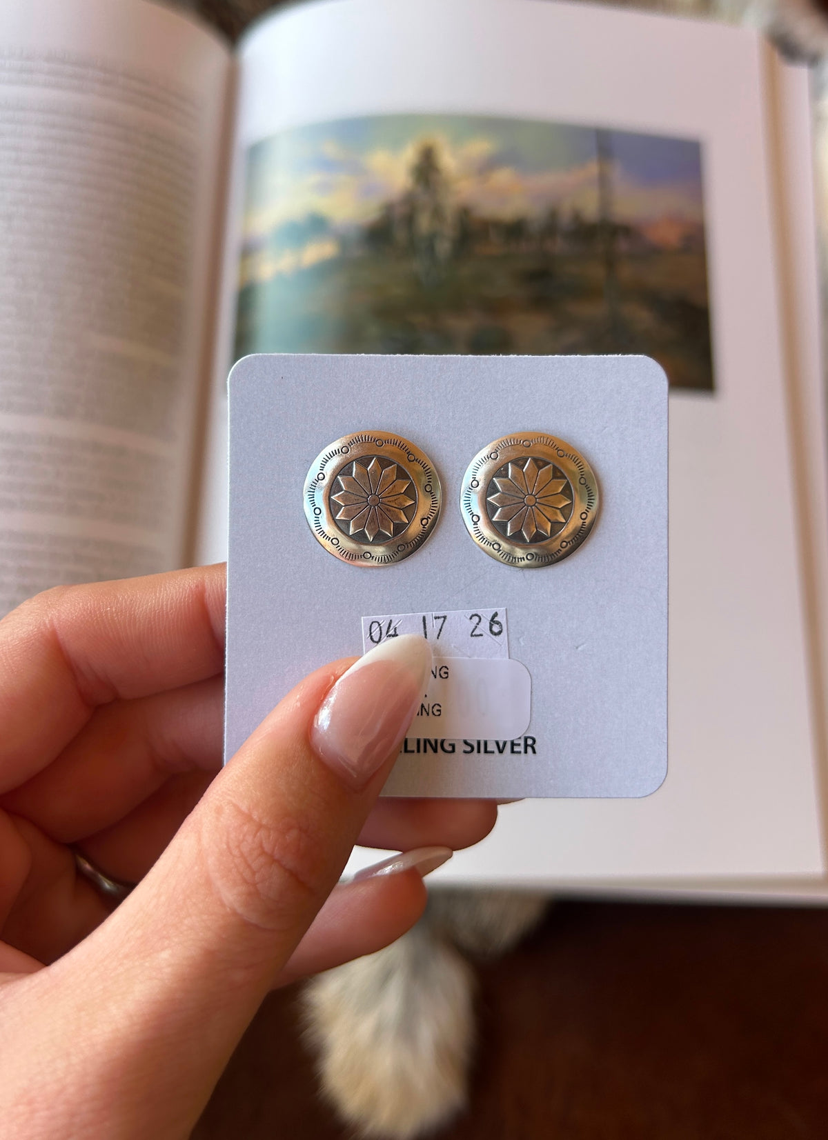 Floral Sterling Silver Studs