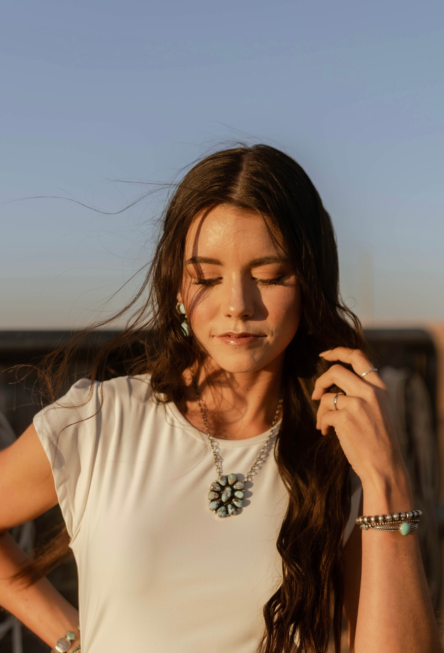 Golden Hills Pendant Necklace