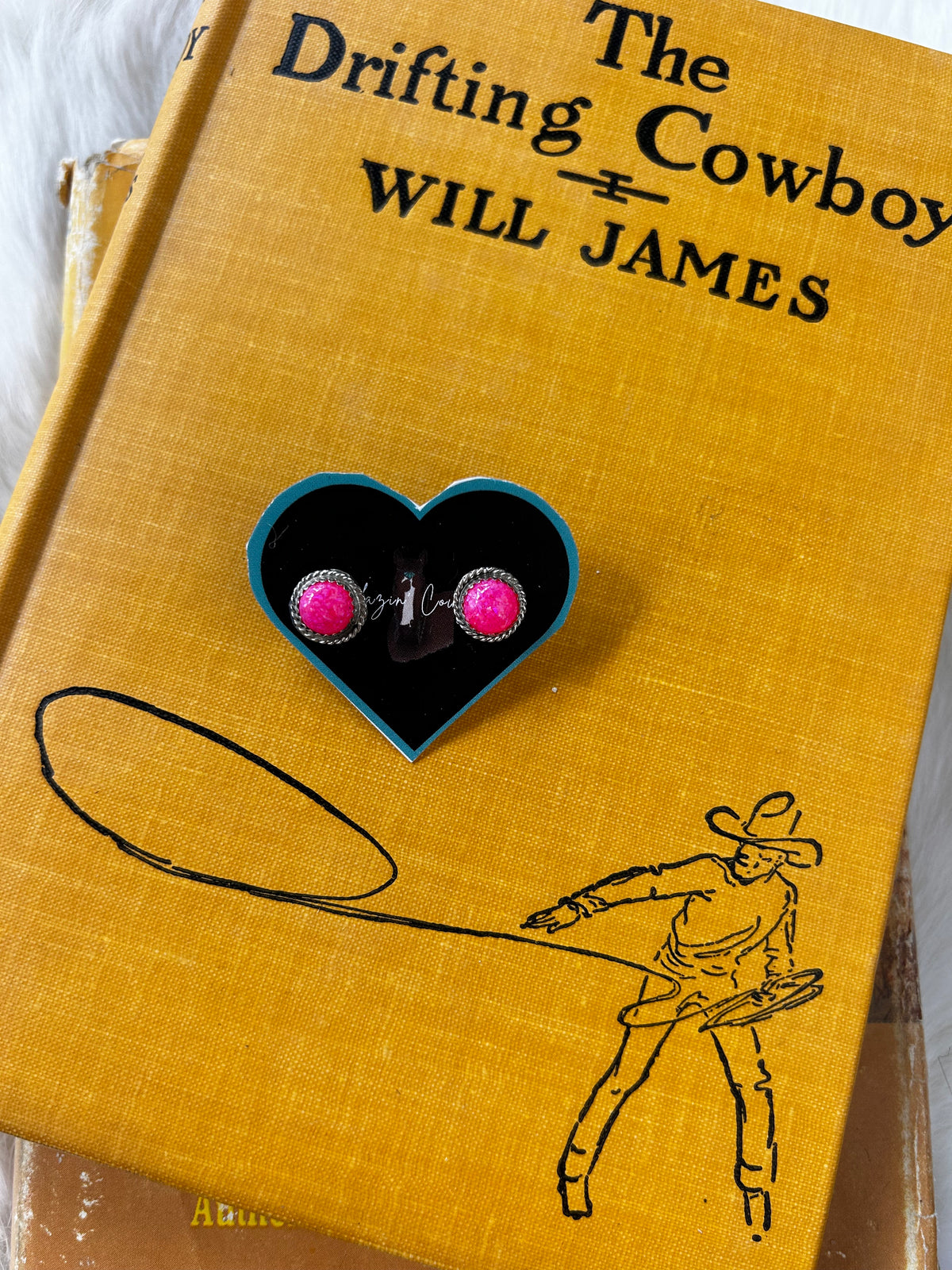 Pink Opal Studs