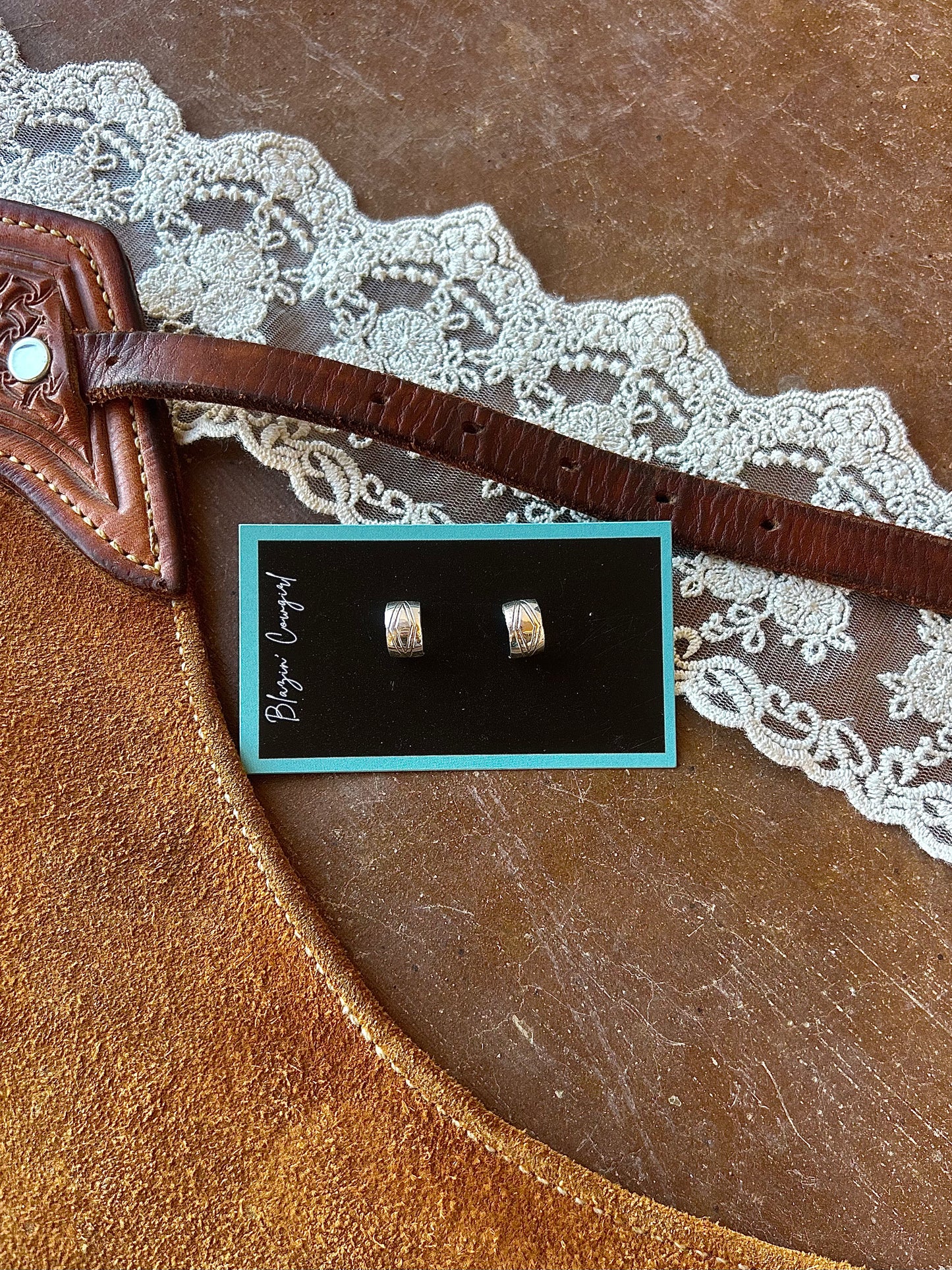 Arrowhead Stamped Hoop