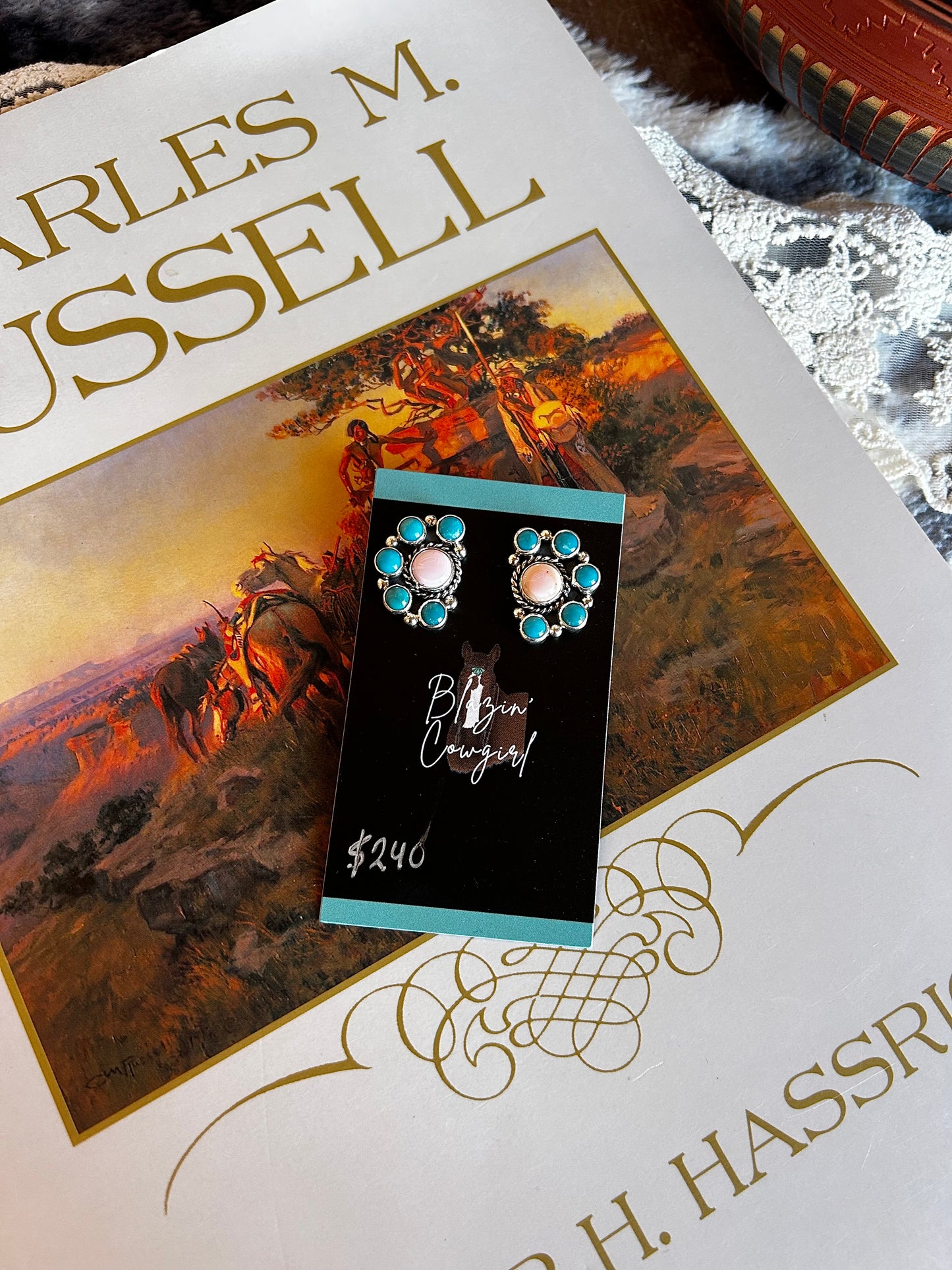 Multi-Color Half Moon Earrings