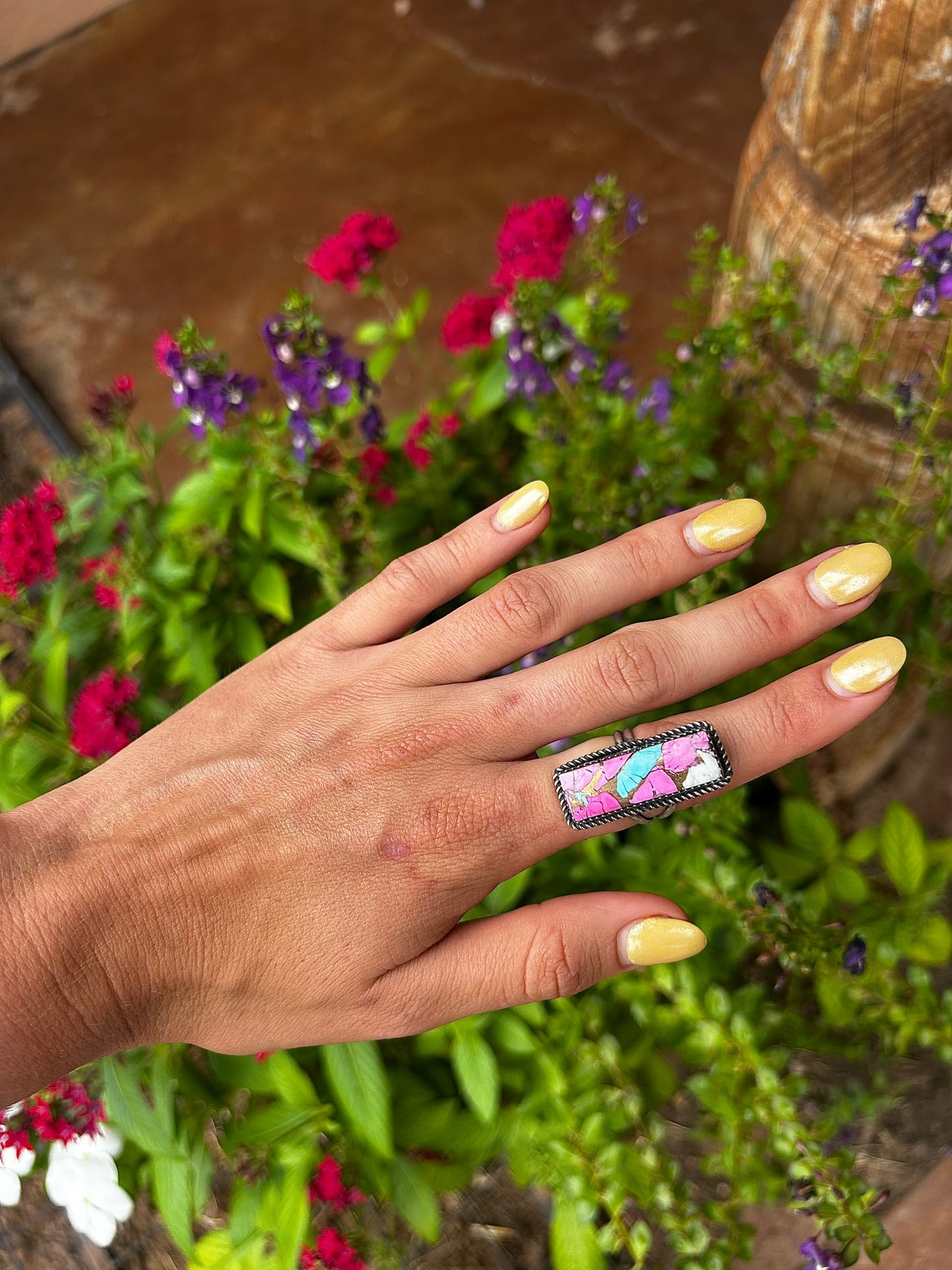 Sweet Swirl Adjustable Ring