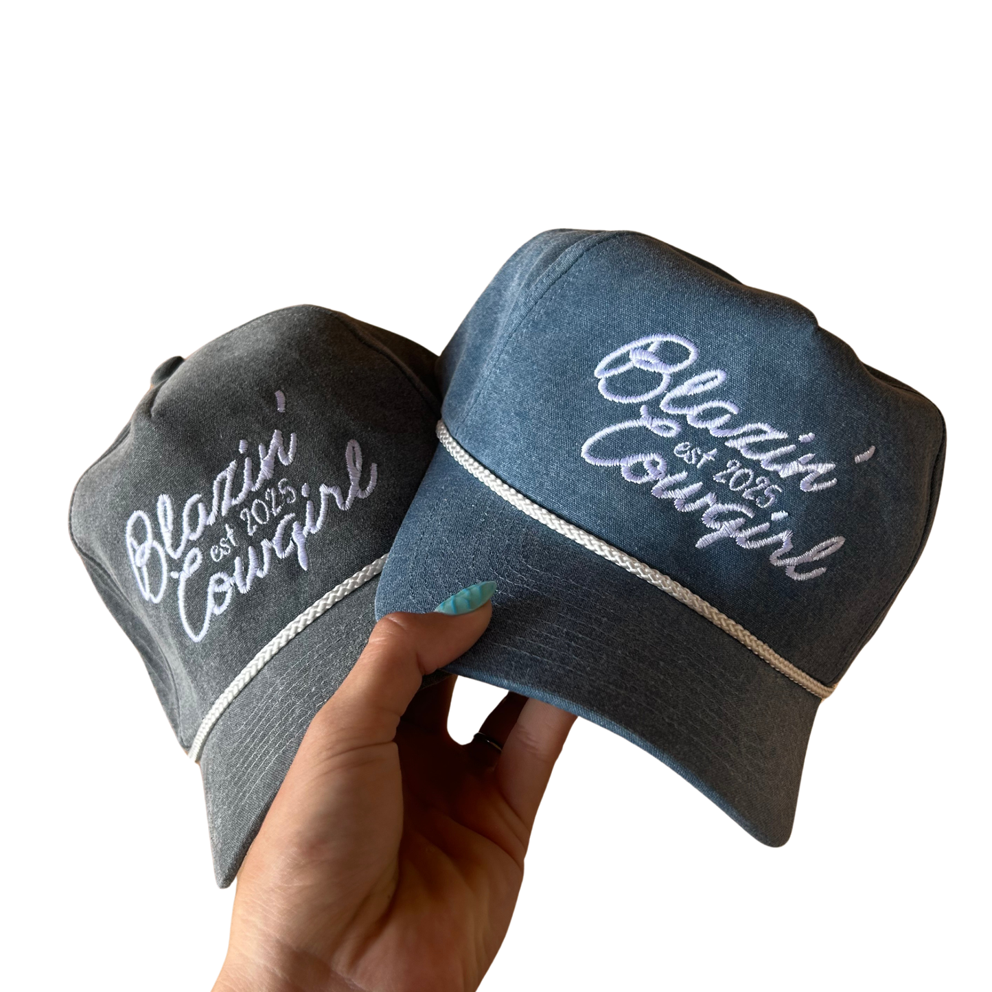 Blazin' Cowgirl Denim Cap