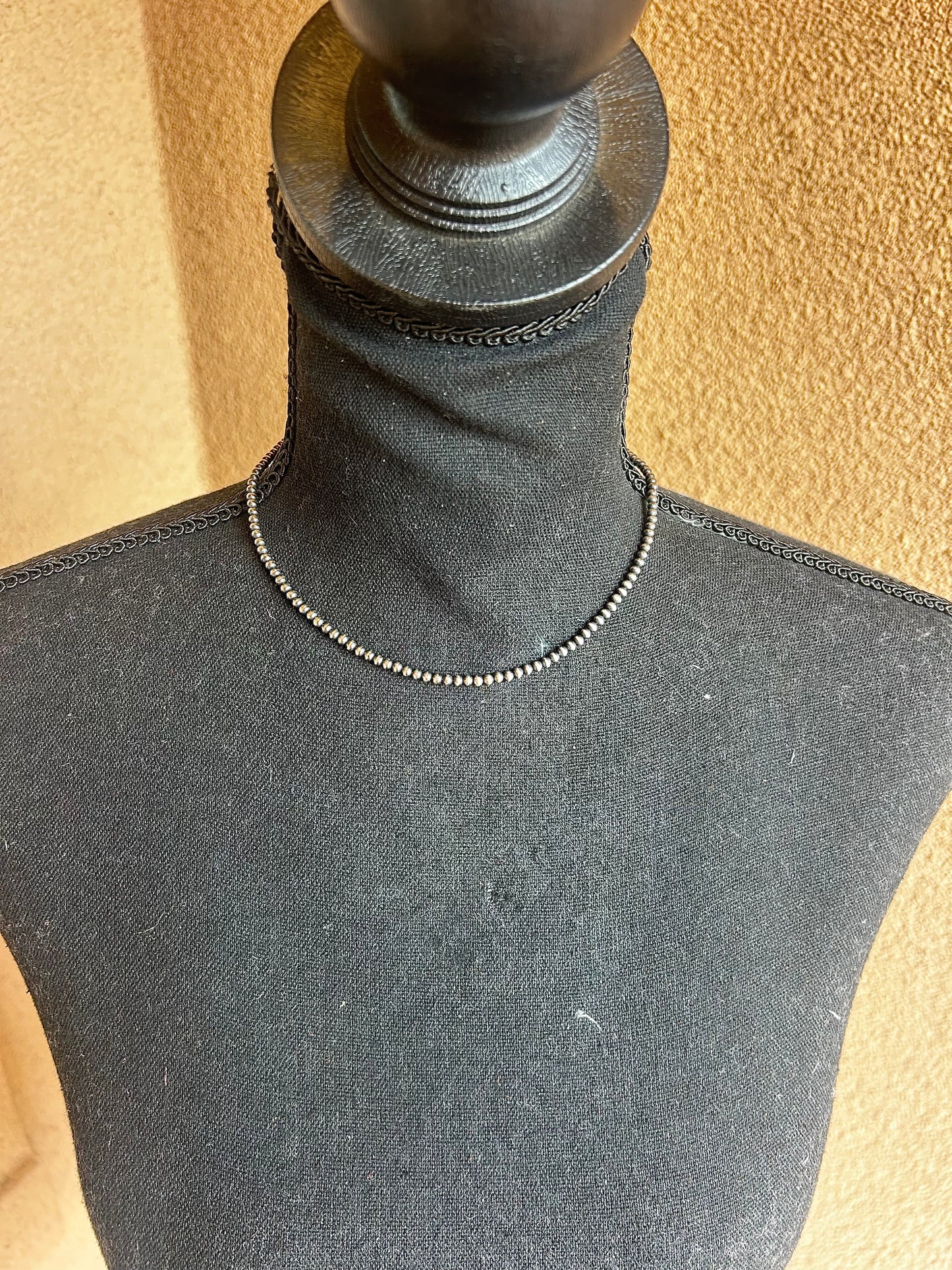 Your Mama's Pearl Necklace 3mm 16"