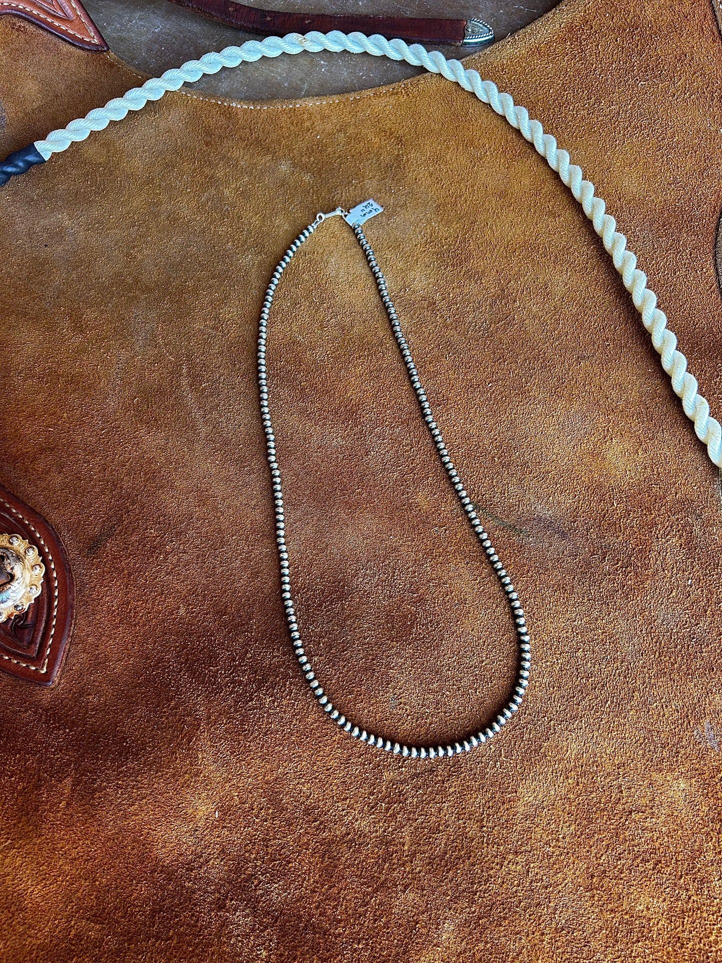 Your Mama's Pearl Necklace 4mm 24"