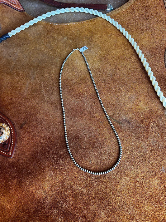 Your Mama's Pearl Necklace 4mm 24"