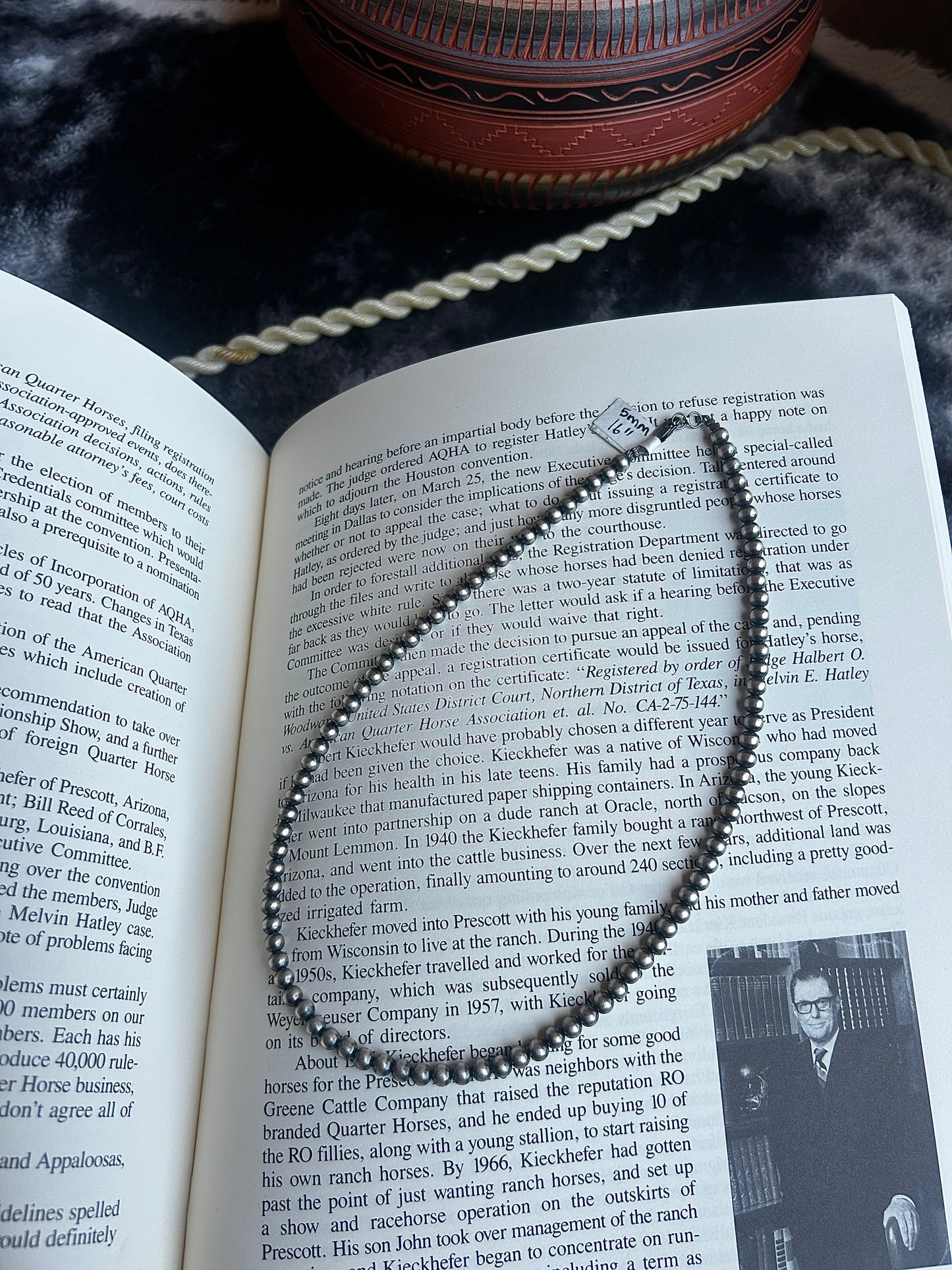 Your Mama's Pearl Necklace 5mm 16"