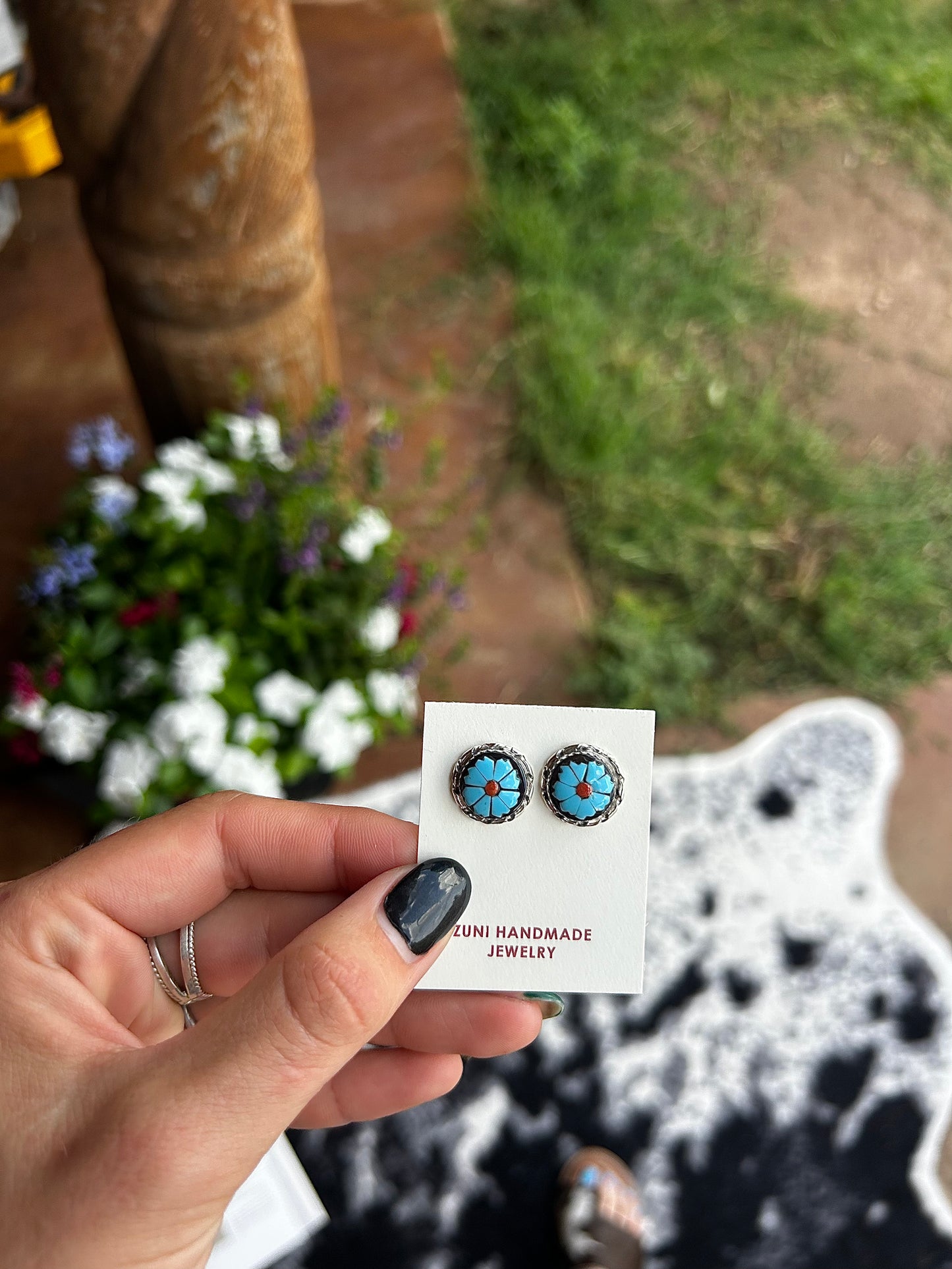 Zuni Floral Studs