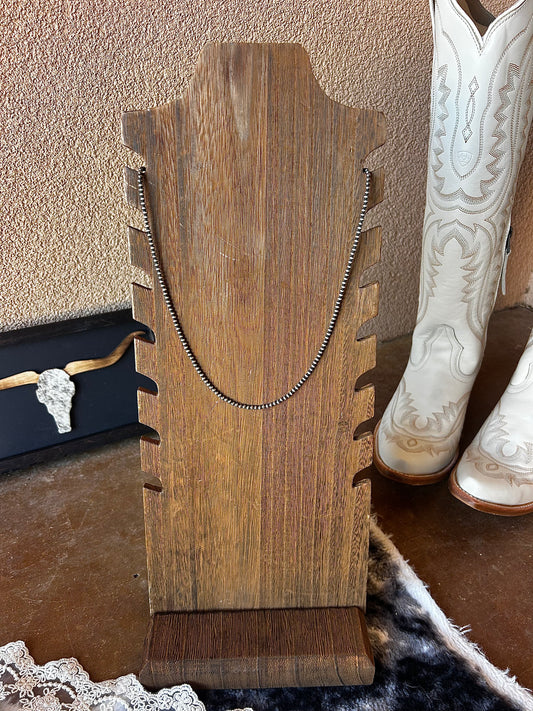 Your Mama's Pearl Necklace 3mm 22"