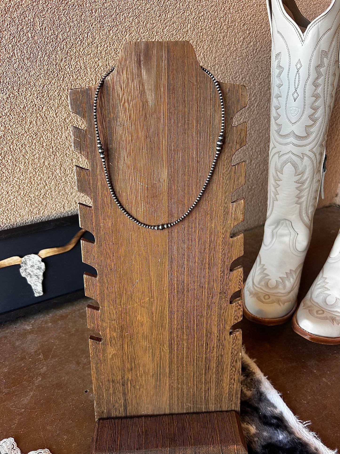 Your Mama's Pearl Necklace 3-6mm 16"