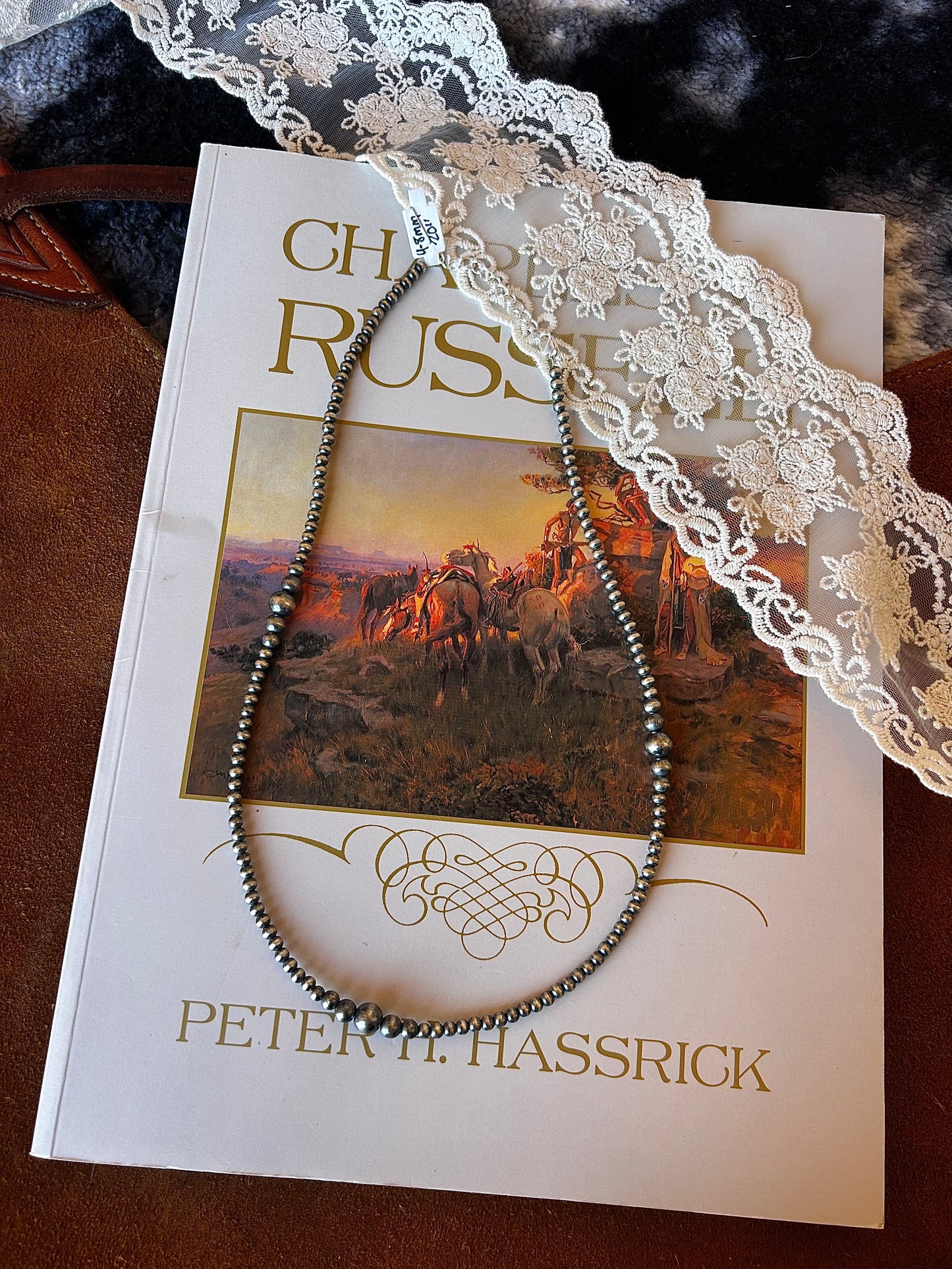 Your Mama's Pearl Necklace 4-8mm 20"