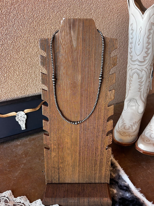 Your Mama's Pearl Necklace 4-8mm 20"