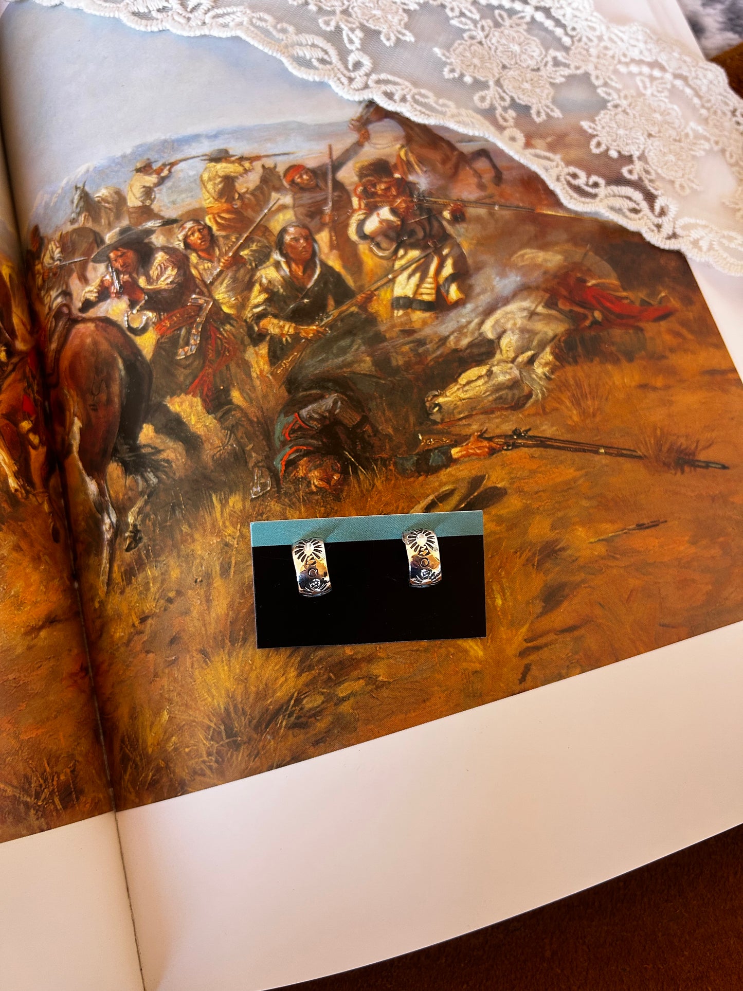 Sunshine Stamped Hoops