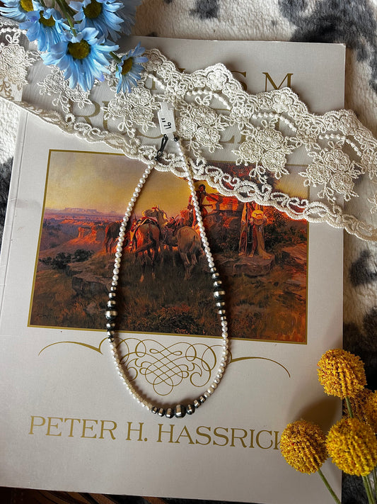 Your Mama's Fresh Water Pearl Necklace 16"
