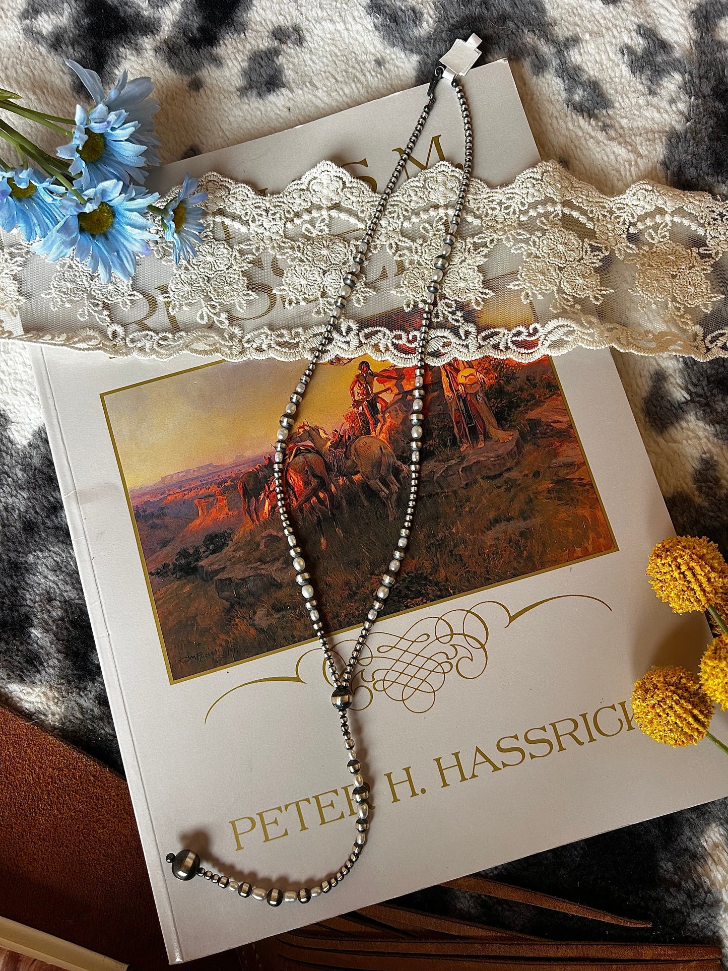 Your Mama's Fresh Water Pearl Lariat 20"