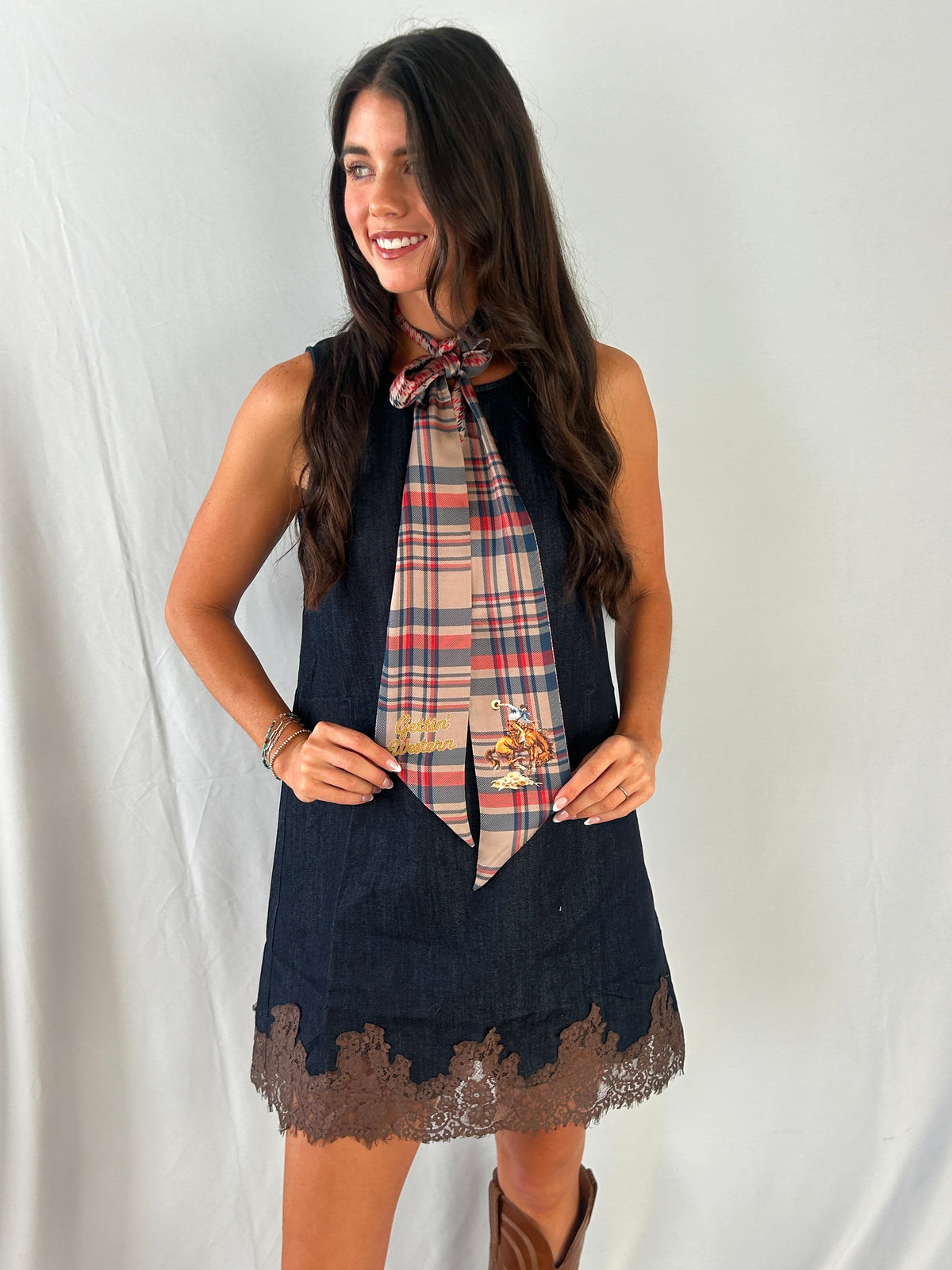 Gettin' Western - Red Plaid