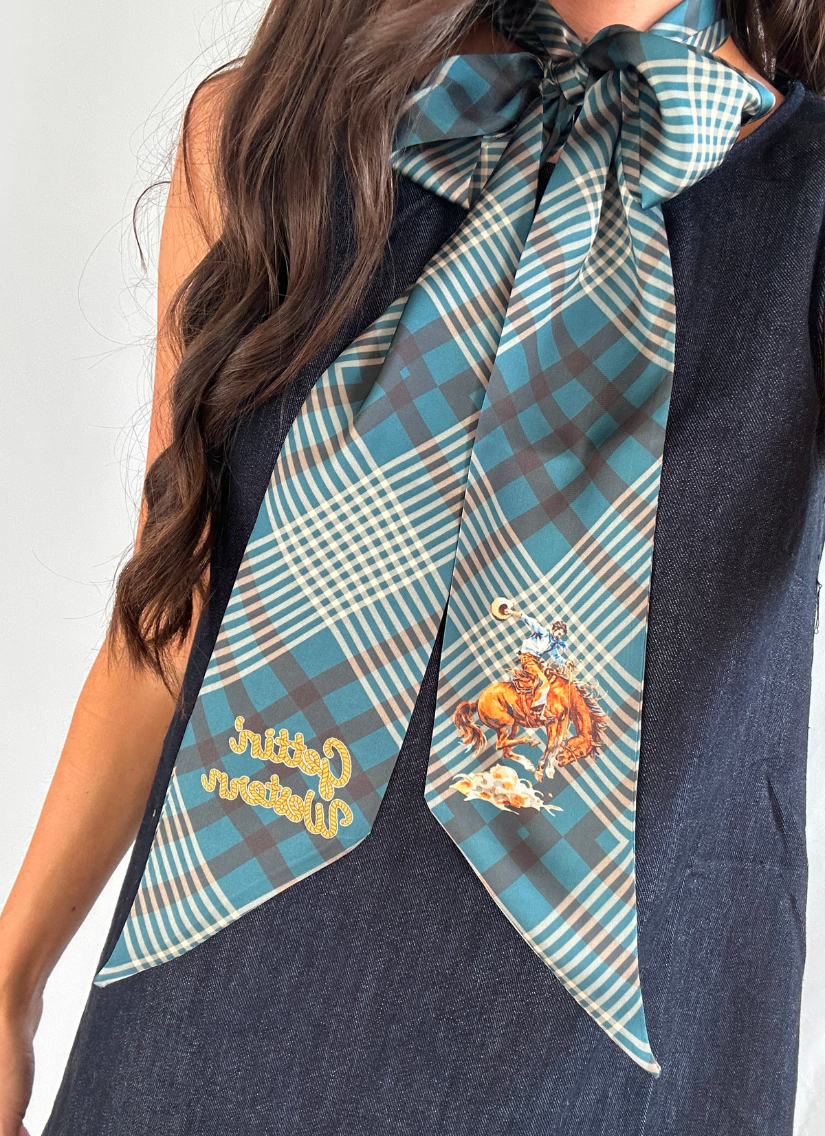 Gettin' Western - Navy Plaid