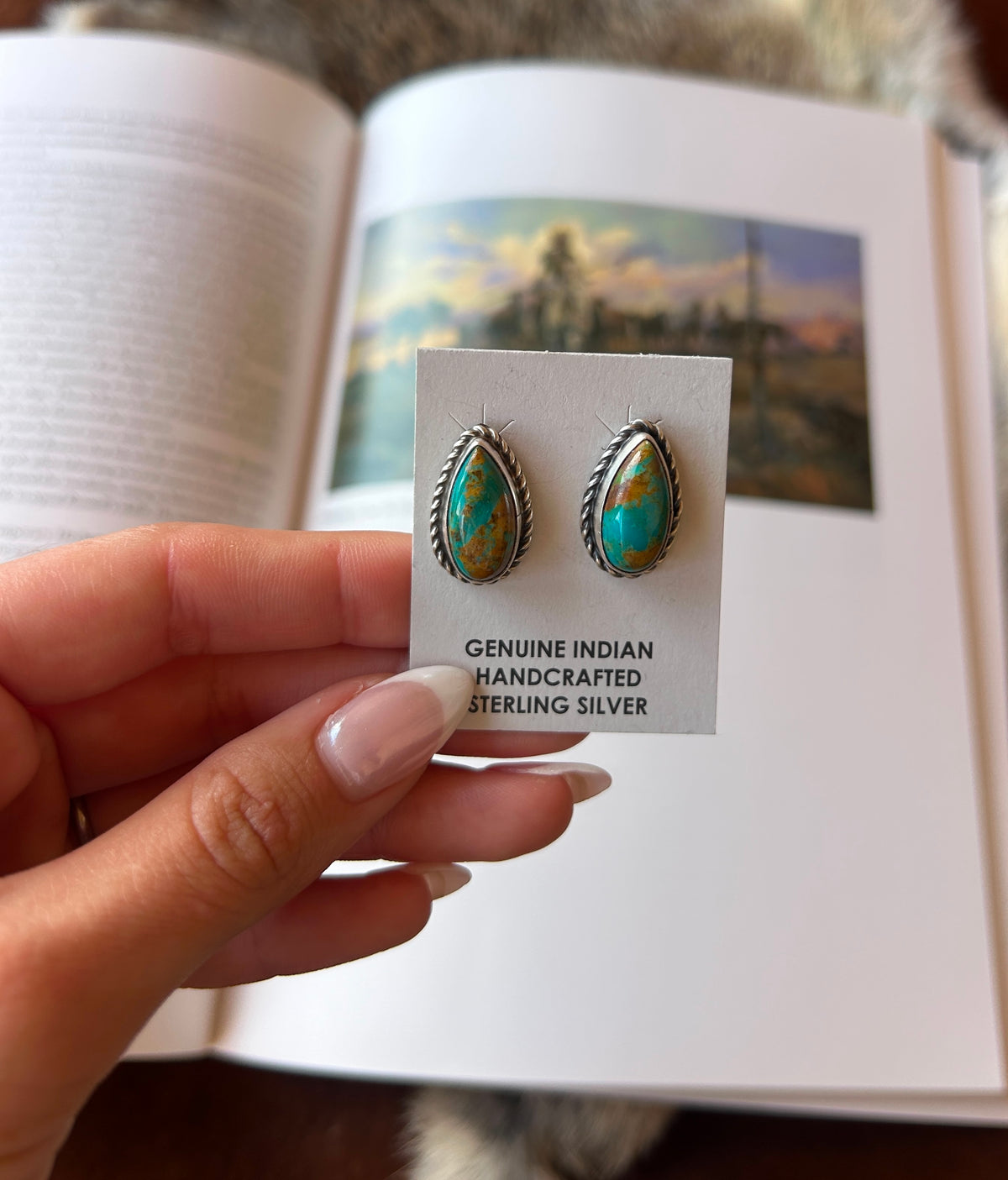 Kingman Turquoise Studs