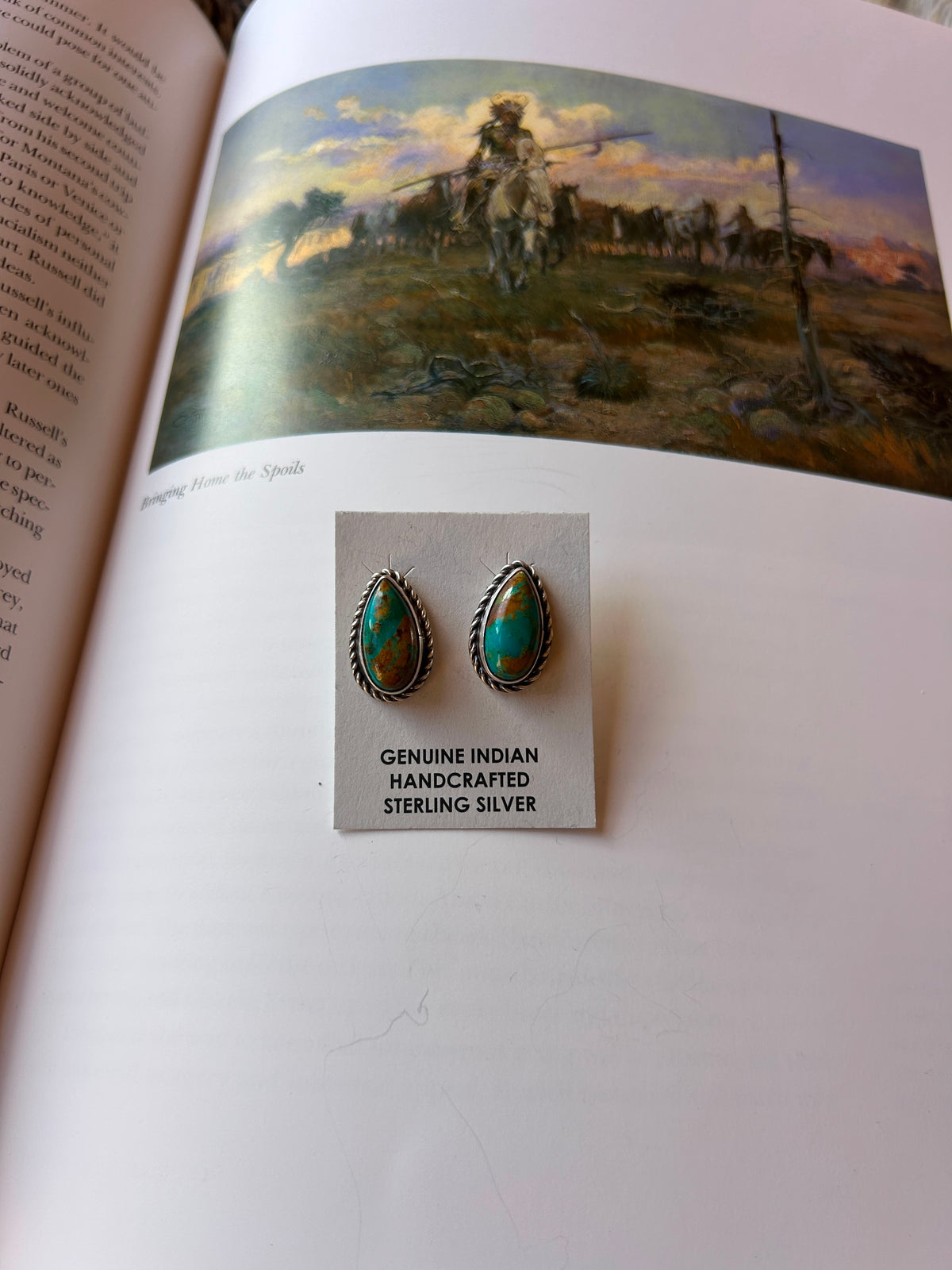 Kingman Turquoise Studs