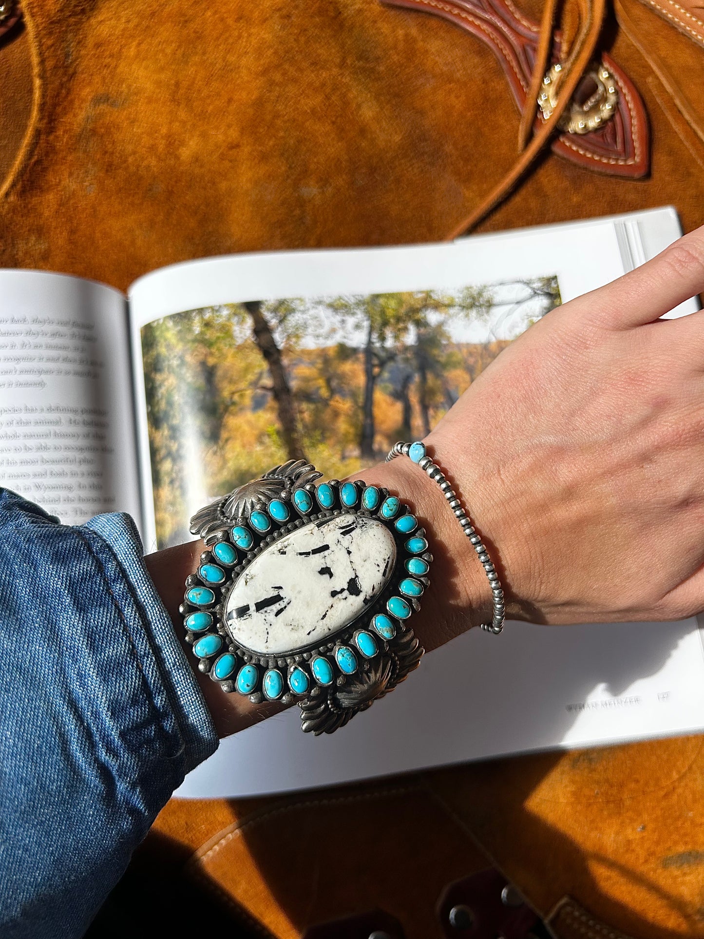 White Buffalo Dream Cuff