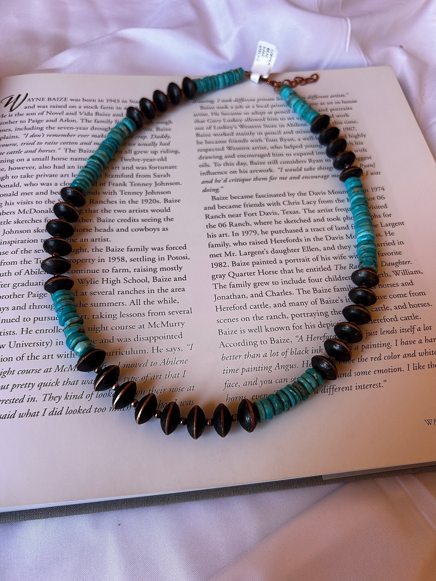 Copper and Mountain Turquoise Necklace
