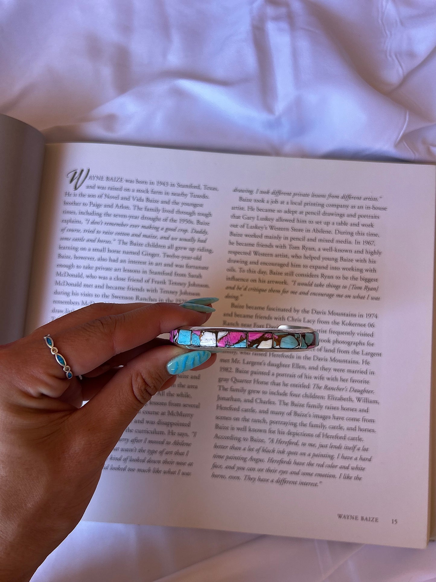 Sweet Swirl Stone Cuff