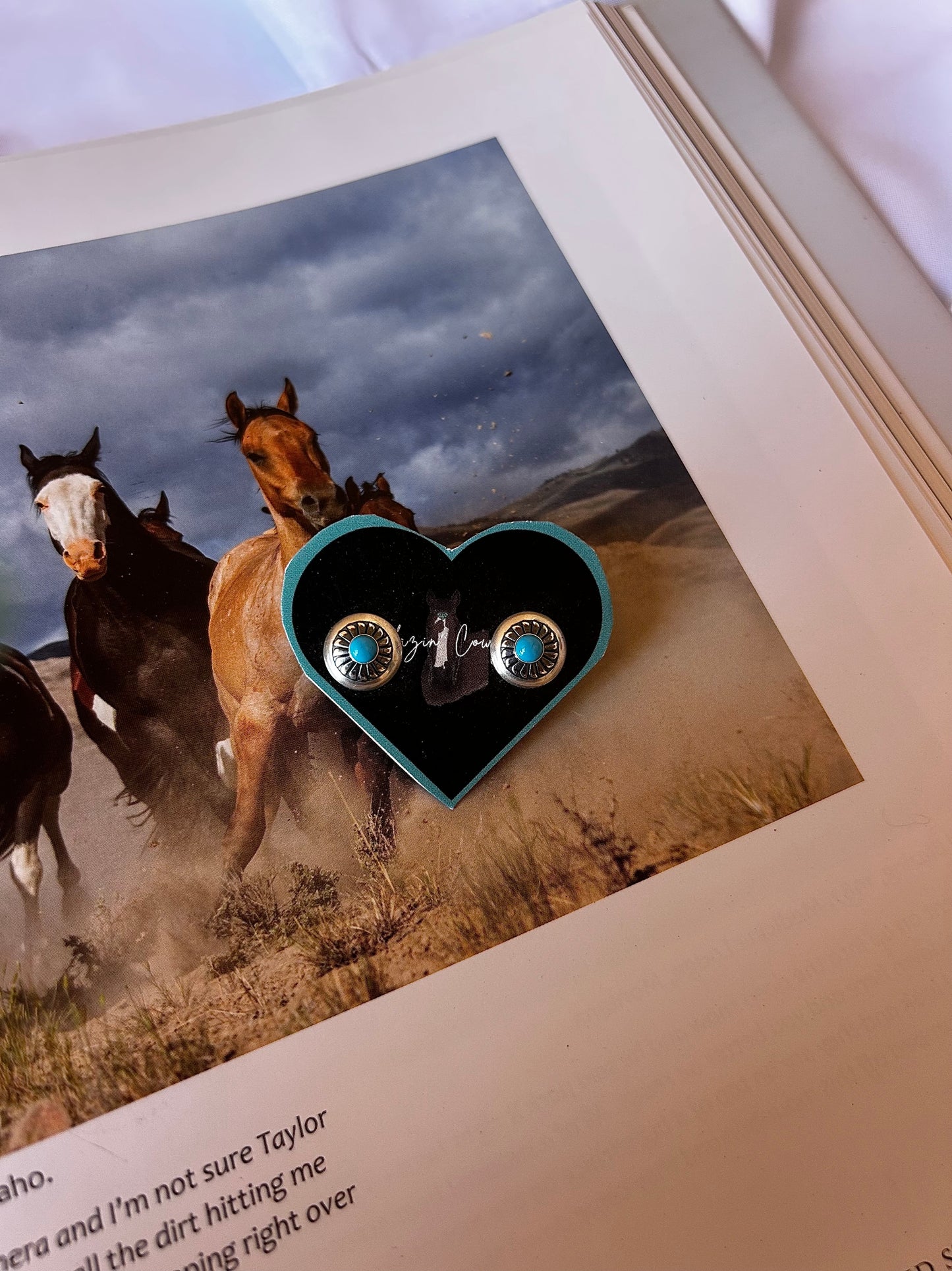 Floral Mini Concho Studs