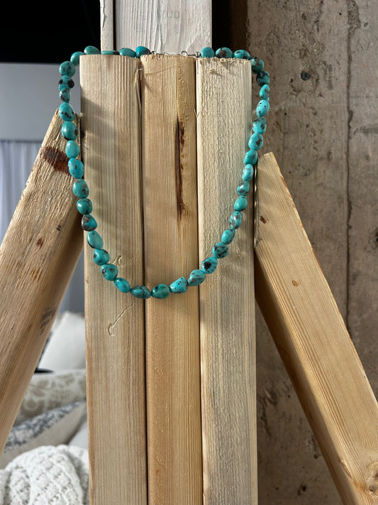 Cloud Mountain Turquoise Necklace 20"