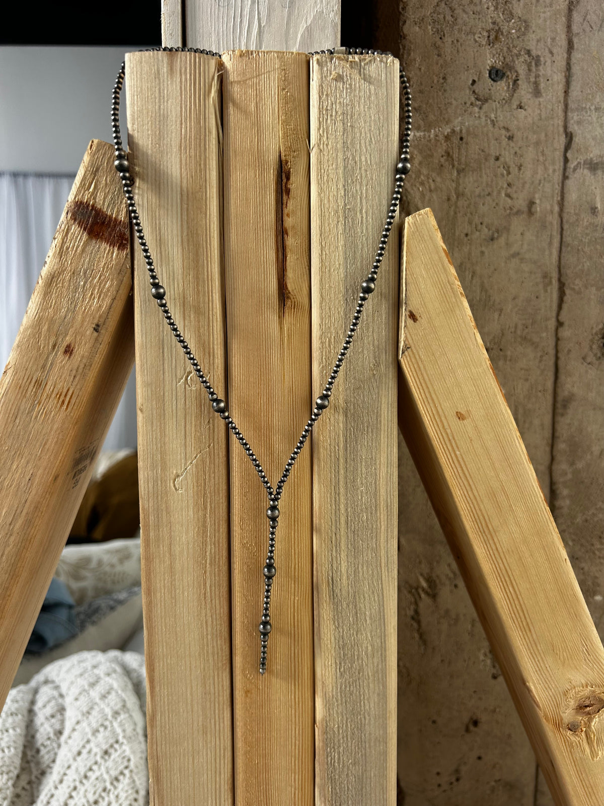 Your Mama's Pearl Lariat 3-6mm 20"