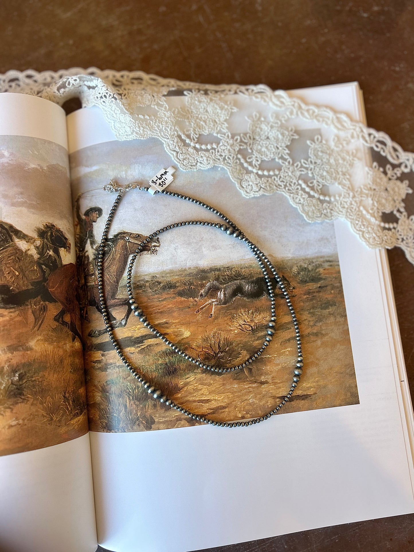 Your Mama's Pearl Necklace 3-6mm 30"