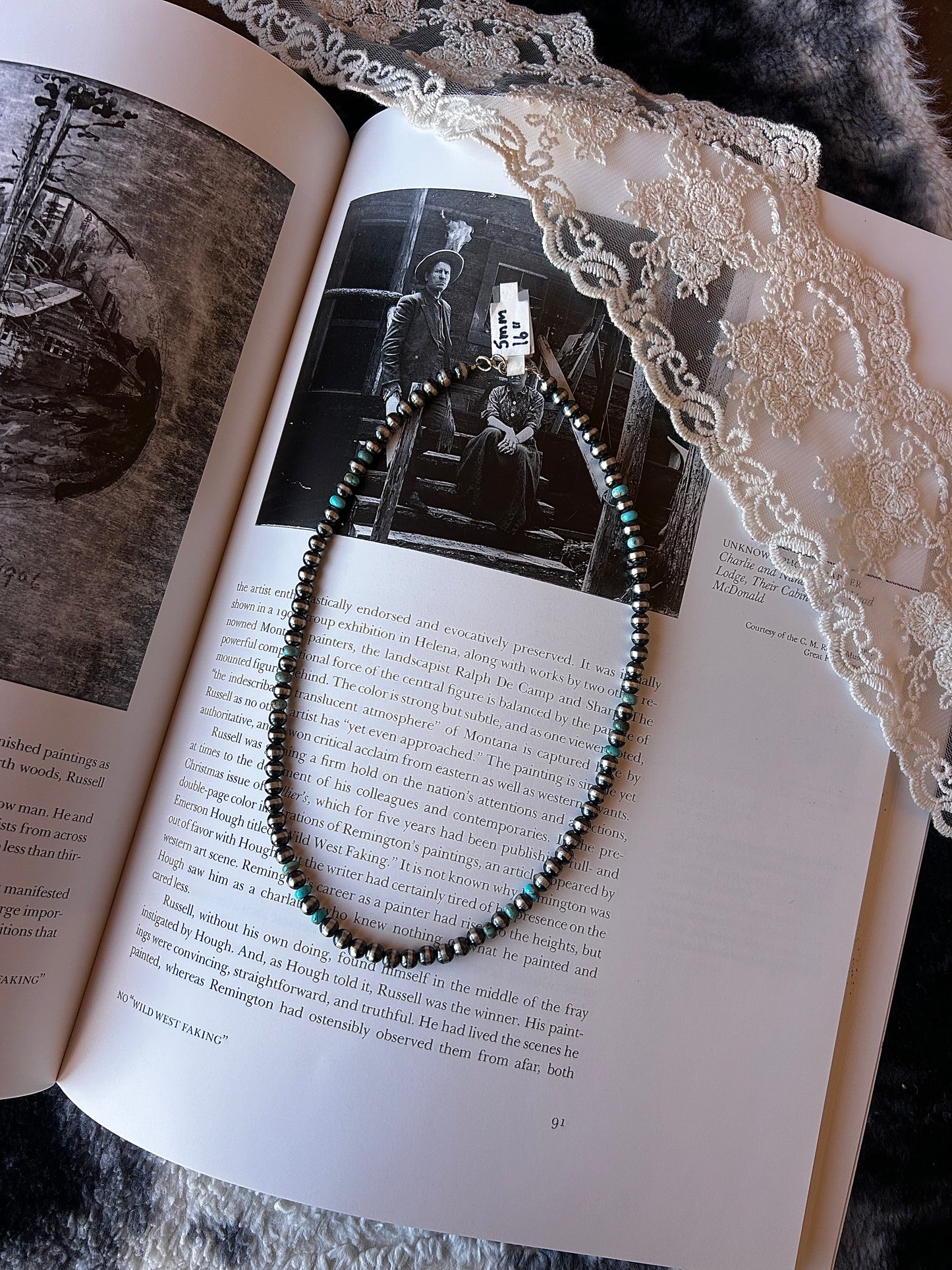 Your Mama's Kingman Necklace 5mm 16"