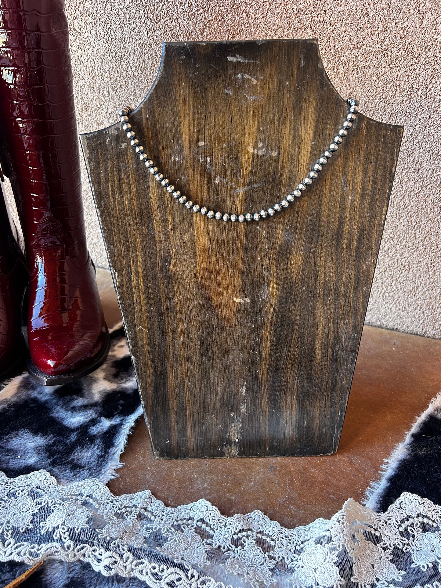 Your Mama's Pearl Necklace 7mm 20"