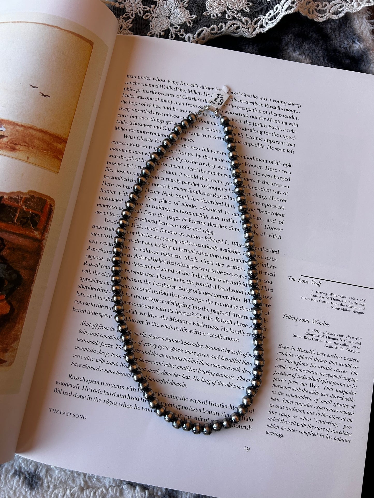 Your Mama's Pearl Necklace 7mm 20"