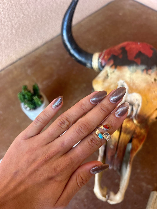 Coral/Turquoise Ring