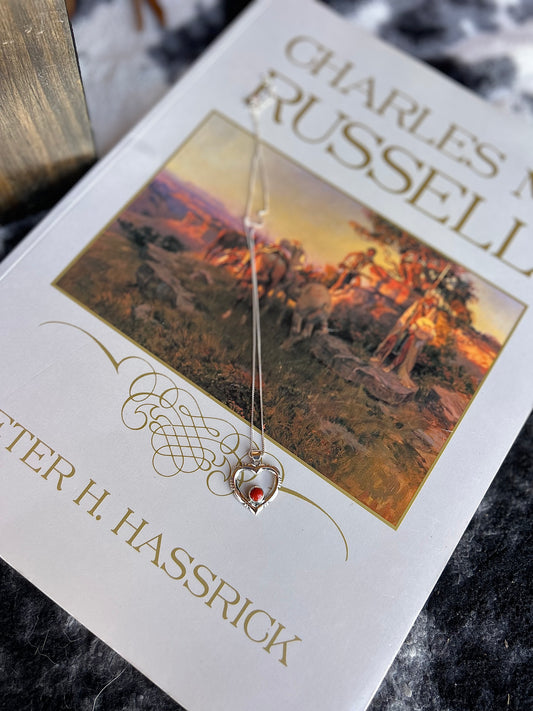 Ruby Heart Necklace